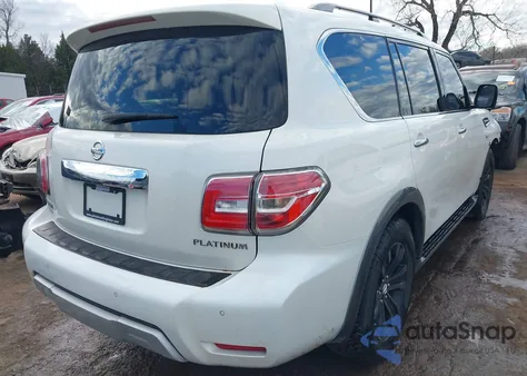 2017 Nissan Armada Platinum из США, поврежденный, VIN JN8AY2NE5H9703733